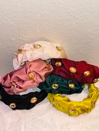 Image 1 of Rouched Gemstone Headband 