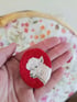 Alpaca Hand Embroidered Brooch Image 3