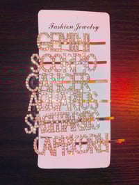 Image 2 of Gold Zodiac Sign Rhinestone Hair Pin