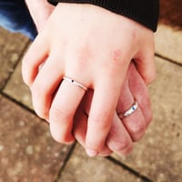 Image 1 of Father and Child Ring Set