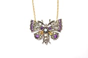 Image of Victorian diamond butterfly necklace