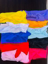 Image 2 of Bow Knot Cotton Headband 