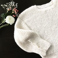 Image 3 of -- PATRON : White Chalk Sweater --