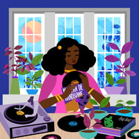 Image 1 of Record Player Art Print