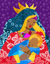 Virgin Mary and Child Art Print