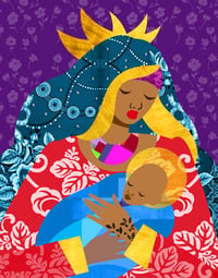 Image 1 of Virgin Mary and Child Art Print