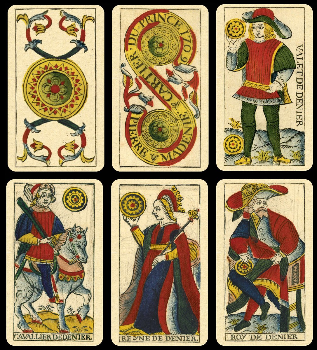 4 De Deniers Tarot De Marseille
