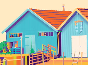 Château d’Oléron, Cabanes