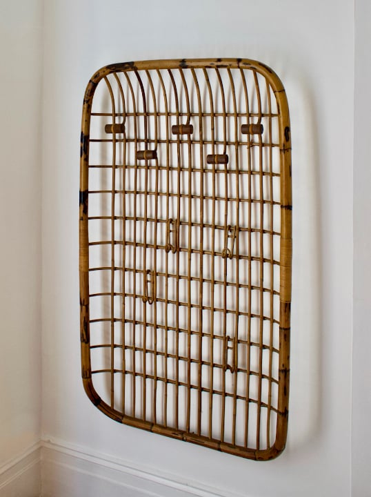 Image of Large Bamboo Coat Rack, Mid-20th Century Italian