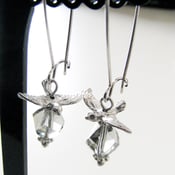 Image of flying over snowy fields earrings