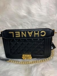 Image 2 of CC  Fashion Handbag / writing on shoulder