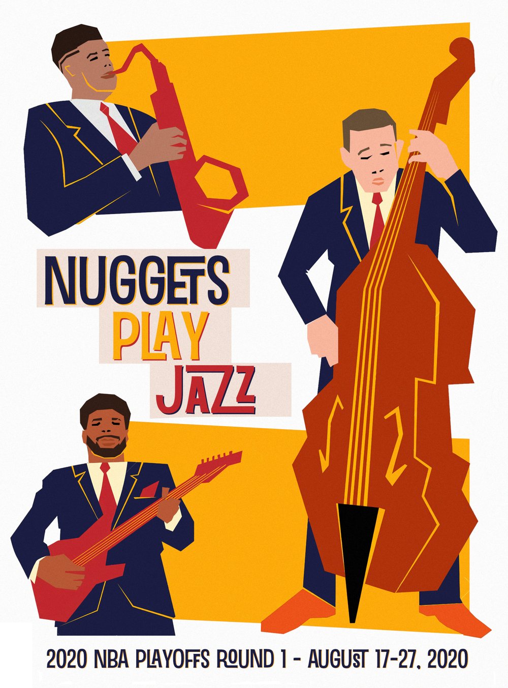 Nuggets vs Jazz Series Poster