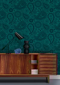 Image 1 of Paisley Crescent Wallpaper - Lido