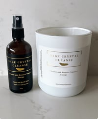 Image 3 of Crystal Cleanse Sage Candle & Spray Combo (Australian Residents only)