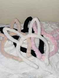 Image 1 of Fluffy Bunny Ears Headband 
