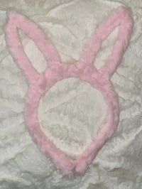 Image 3 of Fluffy Bunny Ears Headband 