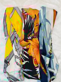 Image 4 of Top Knot Patterned Satin Headband 