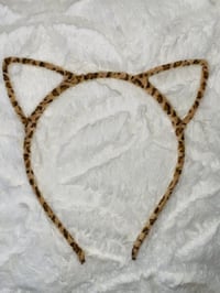 Image 3 of Fuzzy Cat Ears Headband 