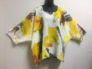 Image of Lorna Top - Happy Times - Hand Painted European Linen