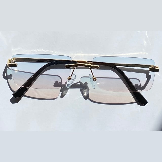Image of COTTON CANDY Retro Frameless Sunglasses 