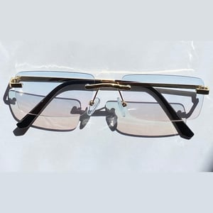 Image of COTTON CANDY Retro Frameless Sunglasses 