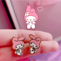 Image 1 of Bunny character earrings