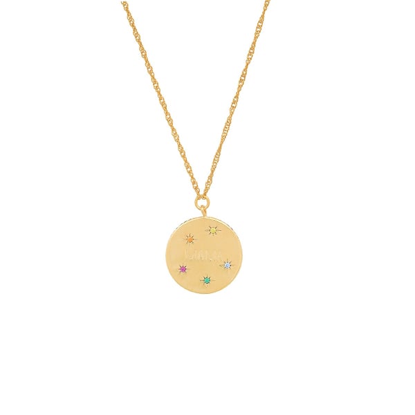 Image of GOLD MAMA COIN PENDANT NECKLACE