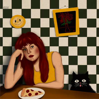 Image of Pizza Cat Lady 2/4