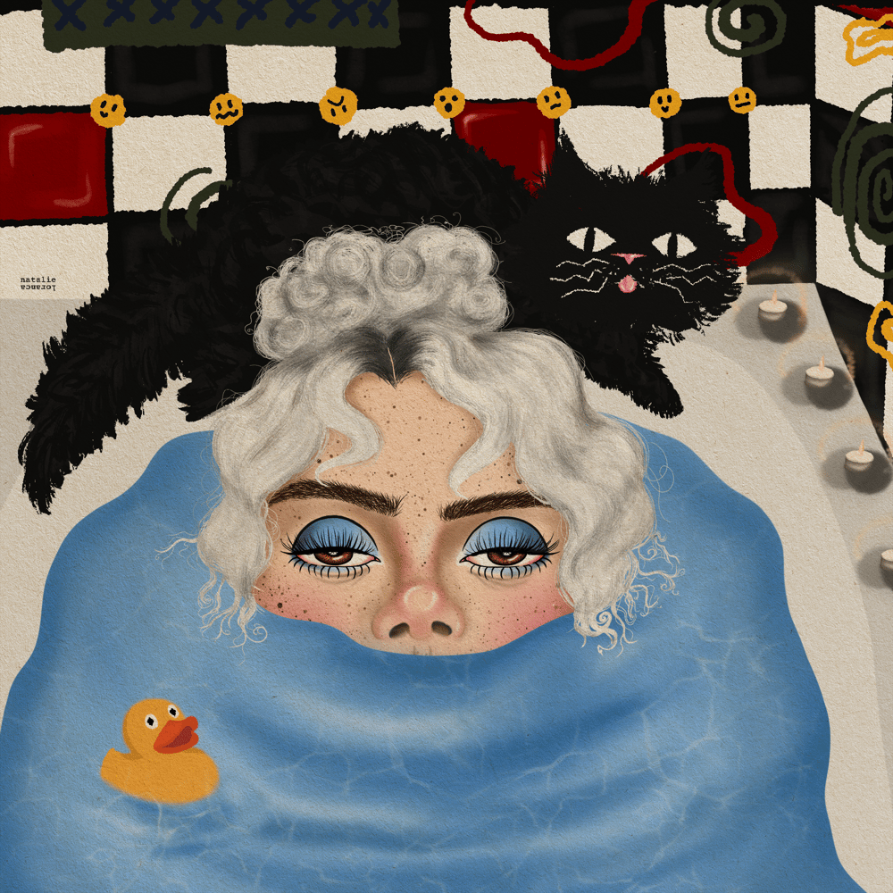 Image of Bath Cat Lady 3/4