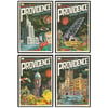 Strange Worlds of When Providence Series 1 – 4 x 6 Framed, Set of 4