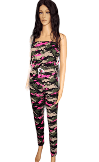 Image 2 of Pink Camo Varsity Stripe Tube 