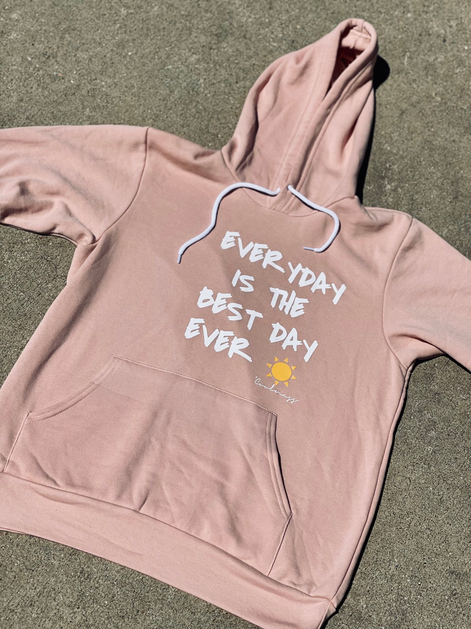 Image of Everyday Is The Best Day Ever☀️ Hoodie - Peach