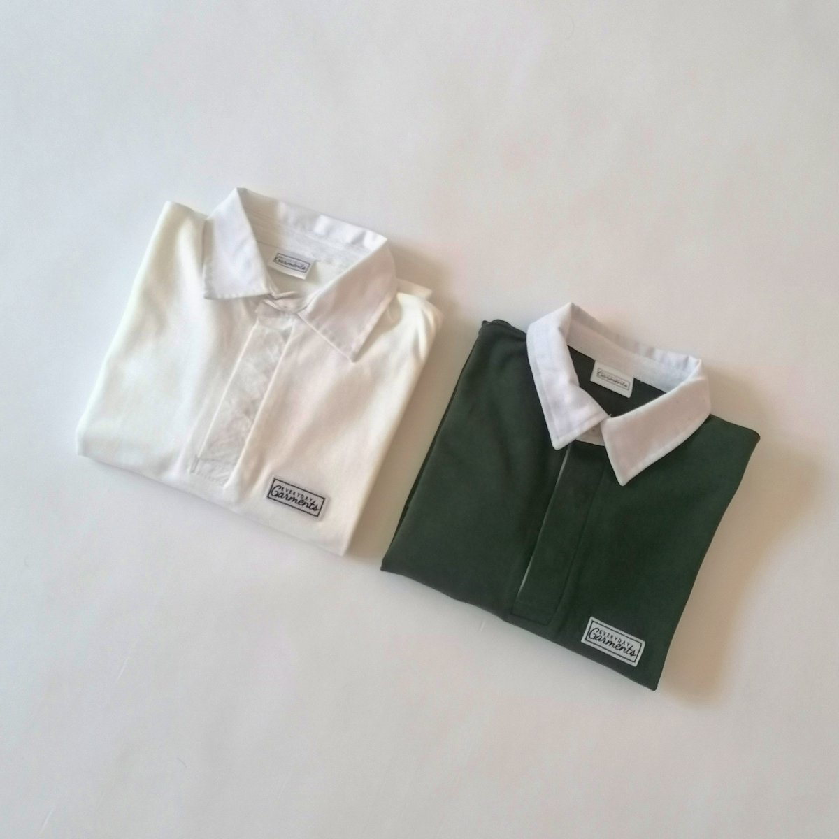 Image of EVERYDAY GARMENTS NAVY, GREEN AND WHITE JERSEY TOP
