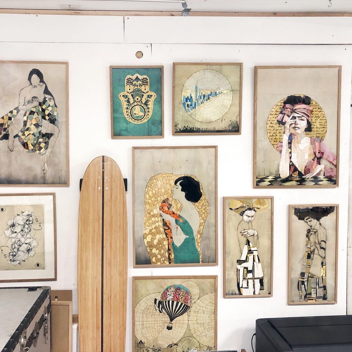 Image of Melancholic woman in green blanket