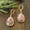 Image 3 of Rhodonite Drop Earrings