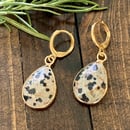 Image 3 of Dalmatian Jasper Drop Earrings
