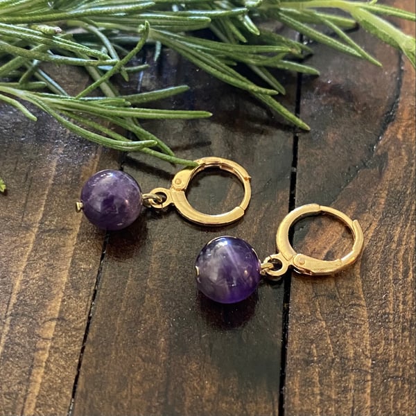 Image of Amethyst Earrings