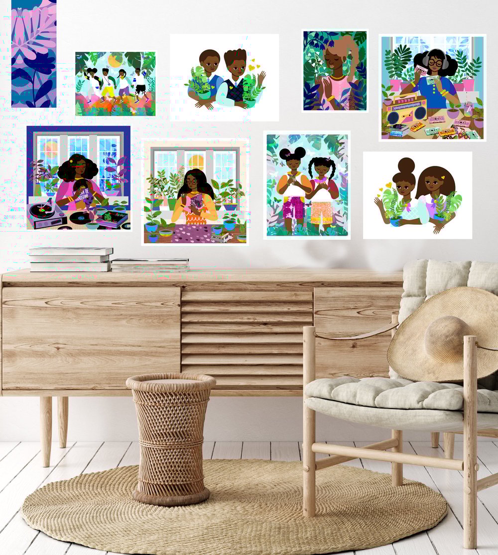 Under the Forest Trees Art Print