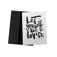 BE LOVED #kbscript greeting card