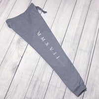 Image 2 of V1 Sweats Grey & White