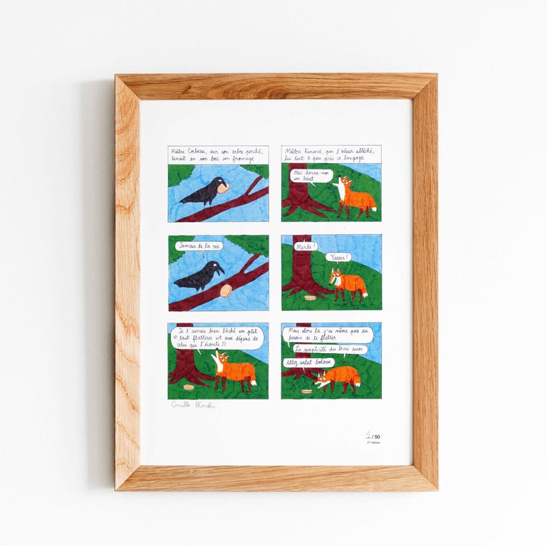 Print Strip Club - Le corbeau et le renard remasterisé