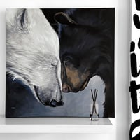 2 BEARS original painting