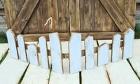 Image 1 of Wooden handmade fence #white 