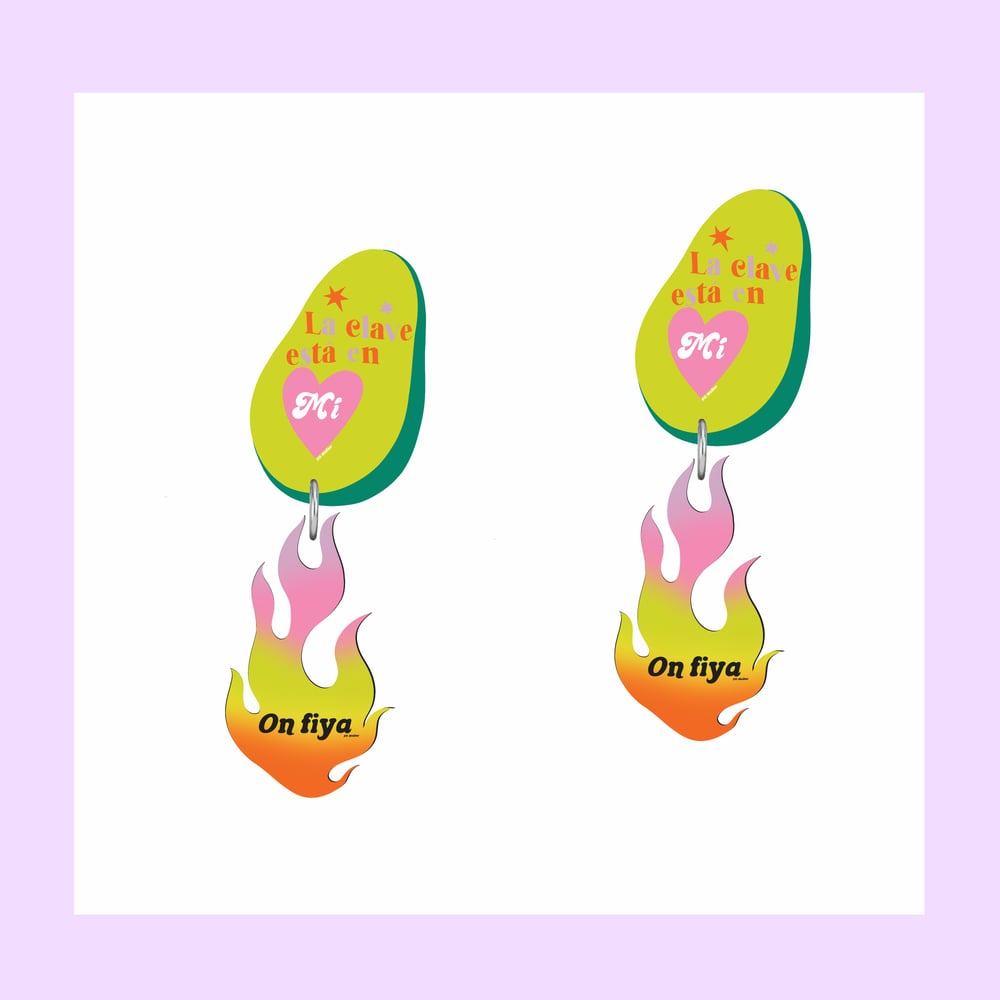 Image of Burning Self Love earrings