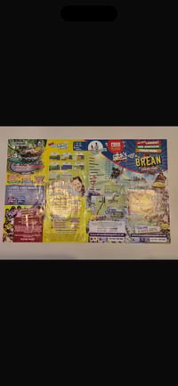 Image 2 of Limited BIN RAIDER Painted on Brean Map 25.5cm by 39.5cm Cheo Character Signed and Stamped