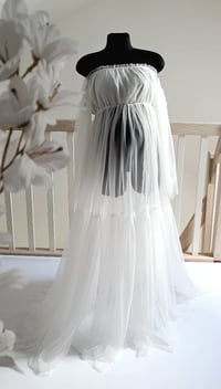 Image 1 of Tulle photoshooting dress Alexa | size universal | off white