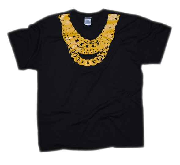 shirt with chains in the middle