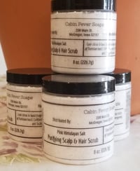 Purifying Scalp & Hair Scrub -Pink Himalayan Salt 8 oz.