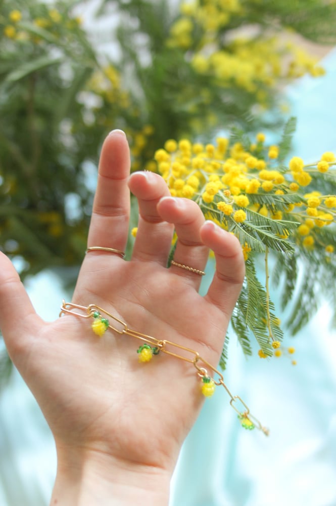 Image of Lemon chain bracelet