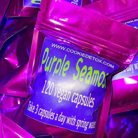 Image of Purple  Sea Moss vegan capsules 